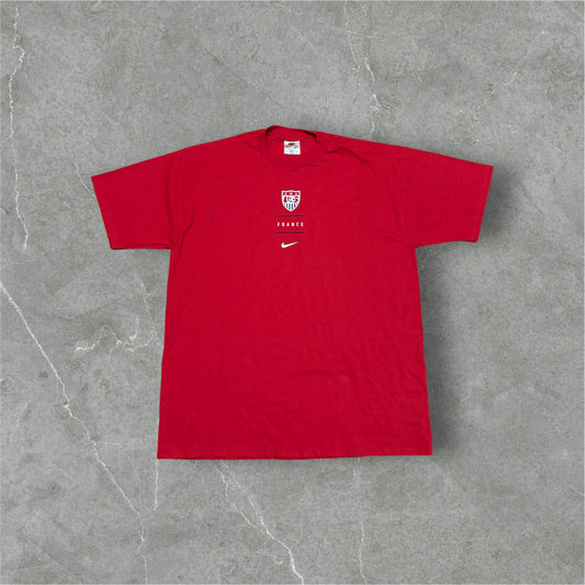 Vintage 1998 Nike USA Soccer Tee – France World Cup Edition (XL)