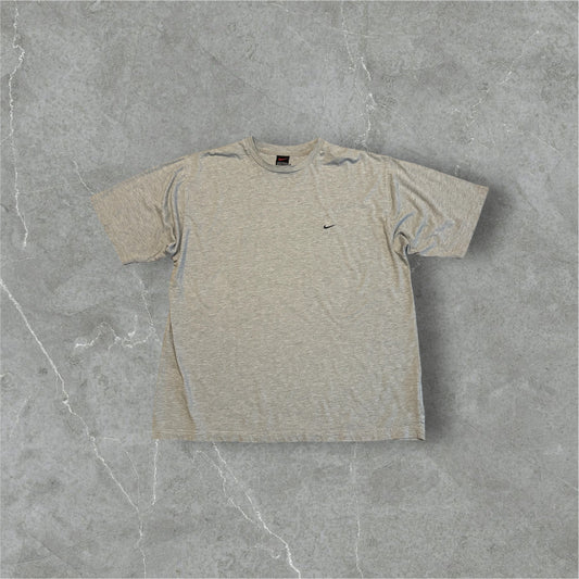 Vintage Nike Gray T-Shirt – Minimal Swoosh Logo (XL)